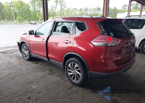 2014 Nissan Rogue Sl z USA, uszkodzony, nr VIN 5N1AT2MV1EC758380